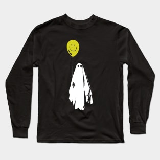 Scary ghost with balloon Long Sleeve T-Shirt